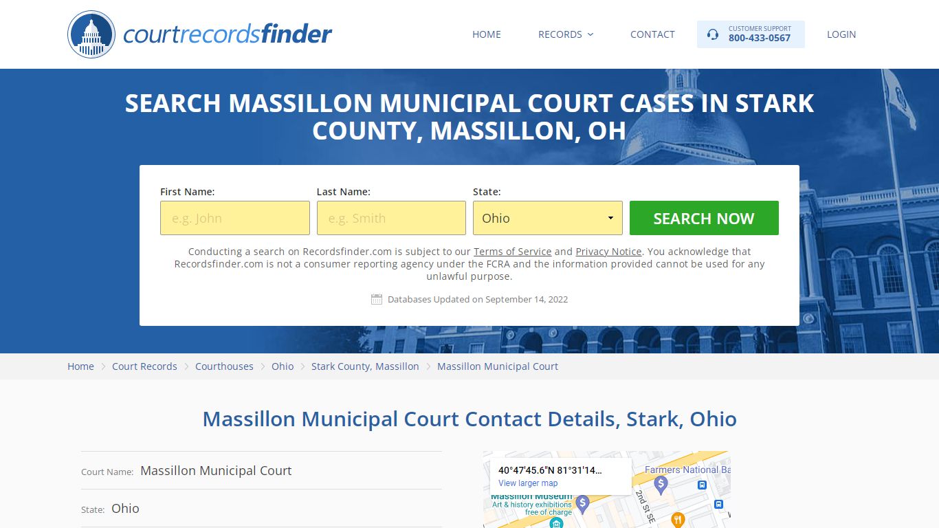Massillon Municipal Court Case Search - RecordsFinder